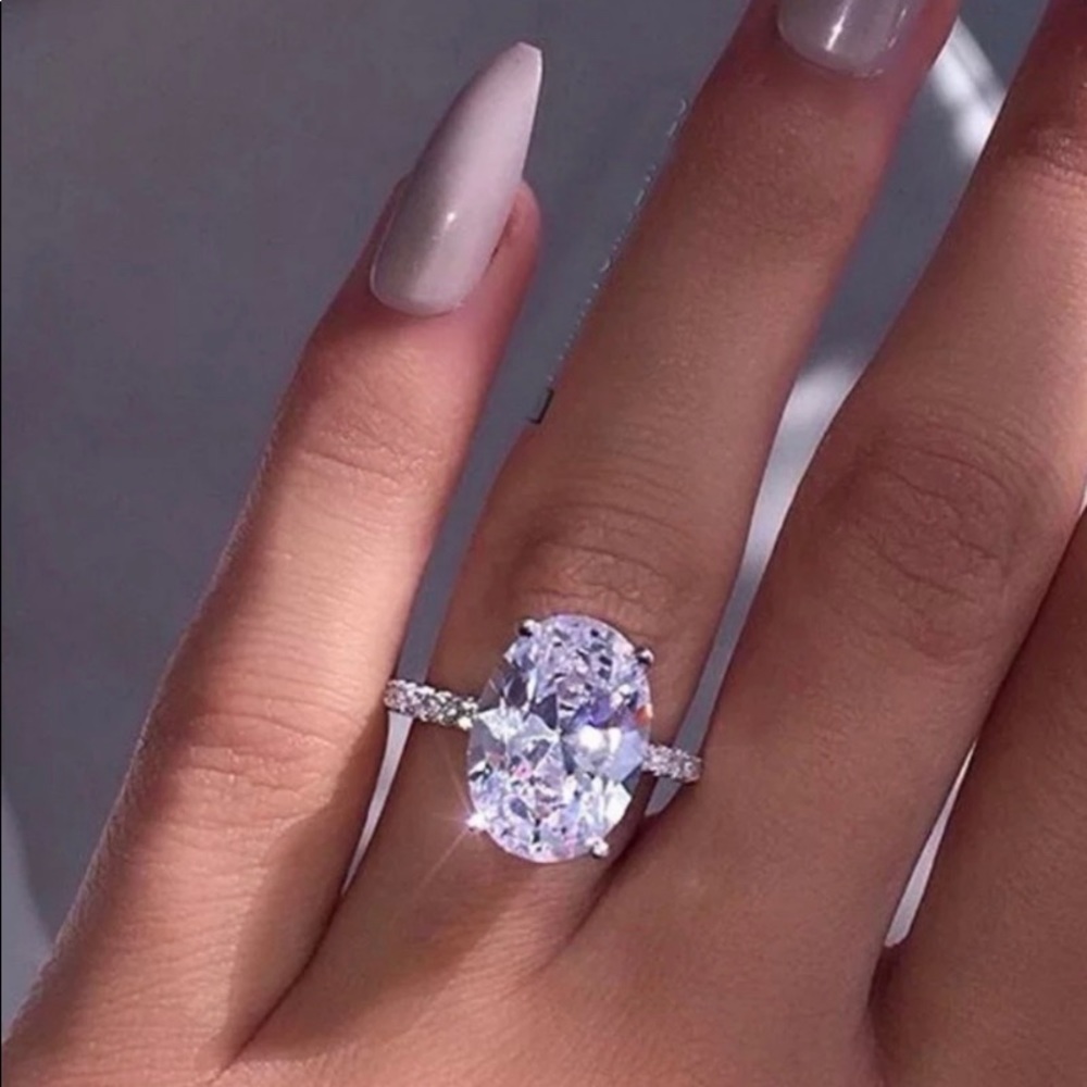 White gold over sterling silver ring 6